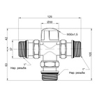 Зонний вентиль Icma 1" х 3 (№301)