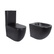 Акційний набір: Унітаз підлоговий Robin Ultra Quiet QT13226083AMB 660 x 360 x 855 Black + Біде підлогове Robin QT13442141CMB 565 x 360 x 405 Black