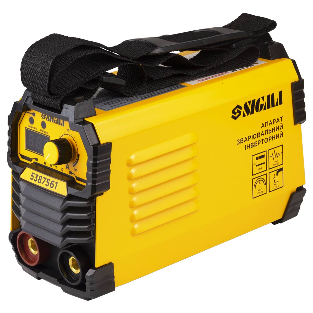 Апарат зварювальний Sigma інверторний ММА-140А електрод 4 мм дисплей