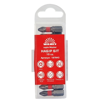 Биты Vitals Master S2 PH2 х 25 мм, 10 шт.