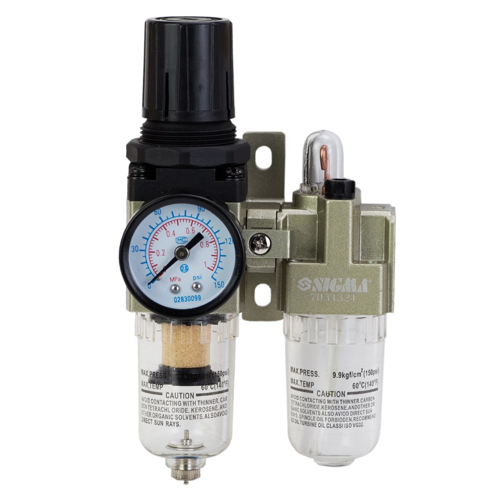 Блок подготовки воздуха Sigma Refine в сборе 600 л/мин 1/4"