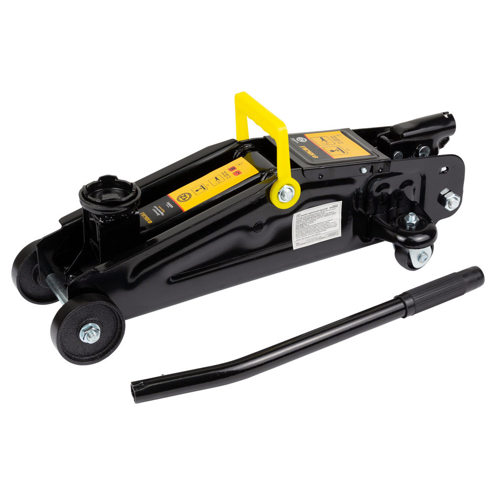 Домкрат Sigma гидравлический подкатной 2т H 135-330 мм (кейс)