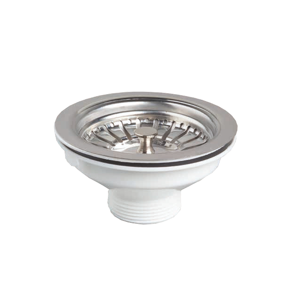 Донний клапан для кухонної мийки Wirquin 1½" з нерж. решіткою