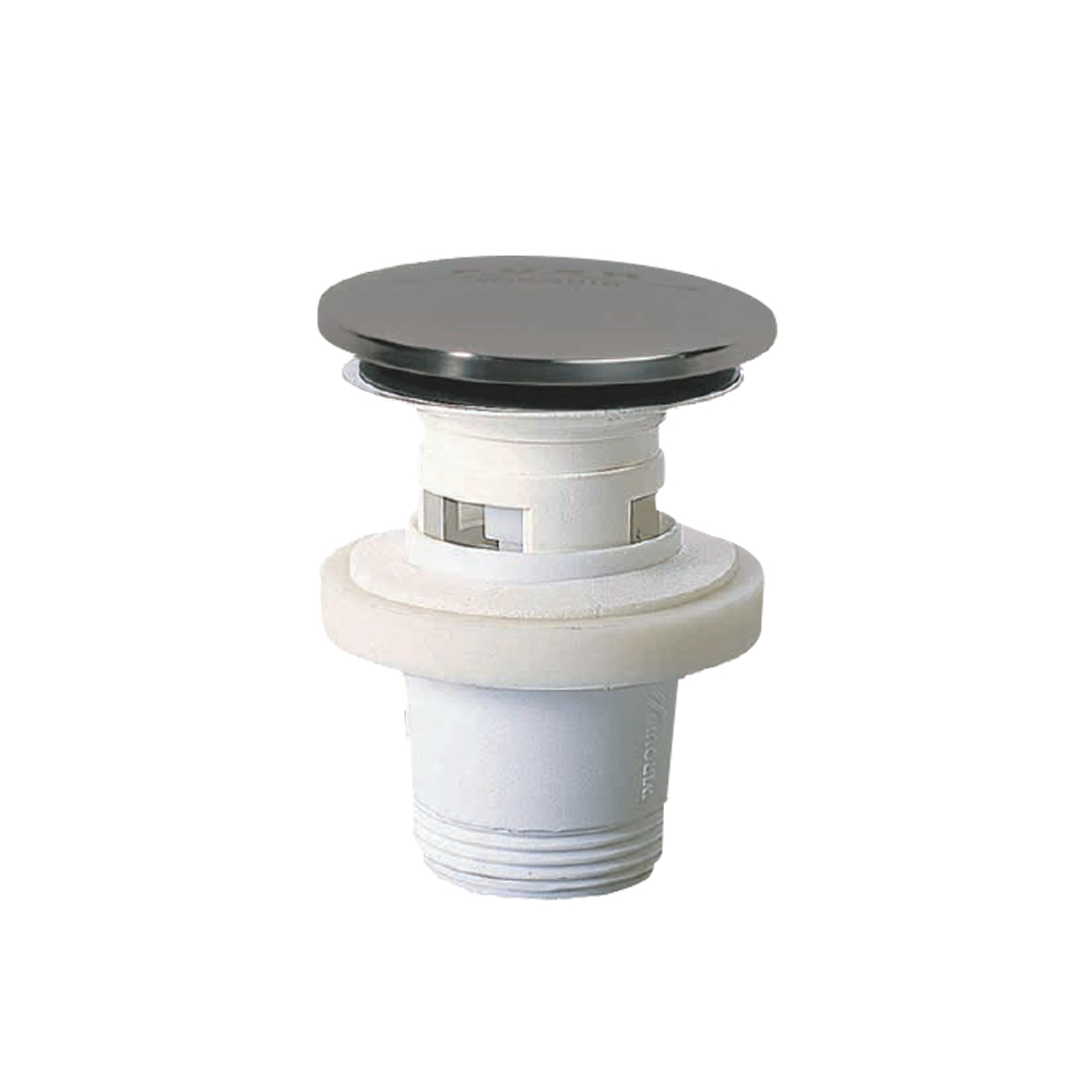 Донний клапан для раковини Wirquin Click-Clack з переливом 1¼" 76-93 мм