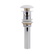 Донний клапан для раковини Qtap PU02O 225х70х70 White з переливом