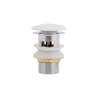 Донний клапан для біде Qtap Pop-up із переливом 70х70х110 mm White