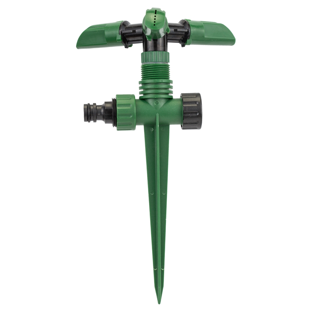 Дождеватель Grad круговой на пластиковом колышке с верхней подачей (ABS)