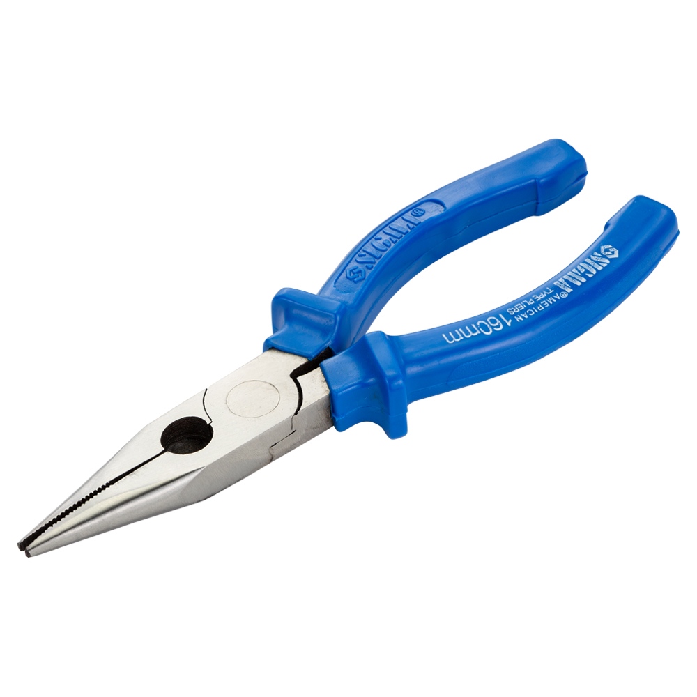 Длинногубцы Sigma прямые синие 160 мм