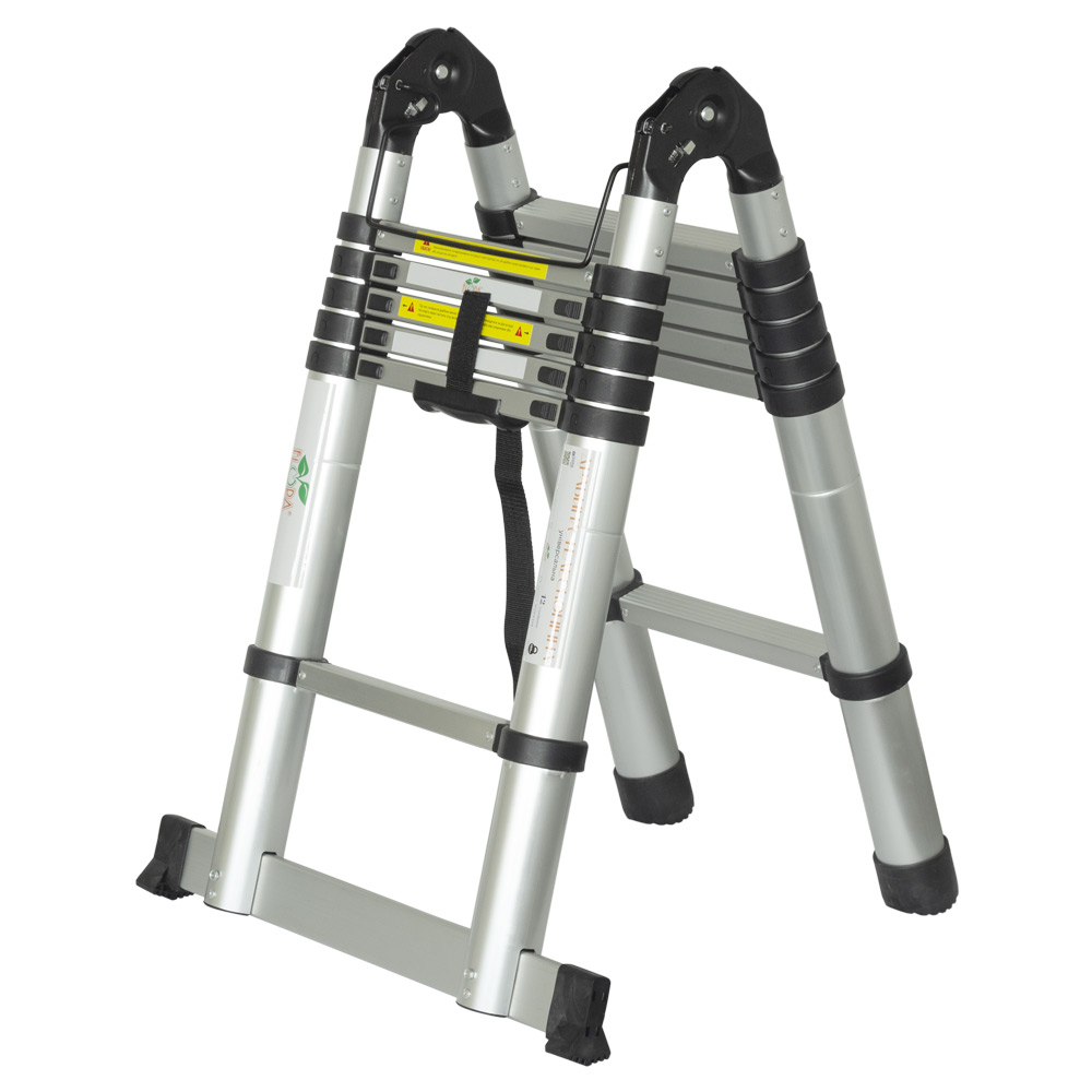 Драбина Flora телескопічна універсальна 12 сходинок 3.8 м Драбина Flora телескопічна універсальна 12 сходинок 3.8 м