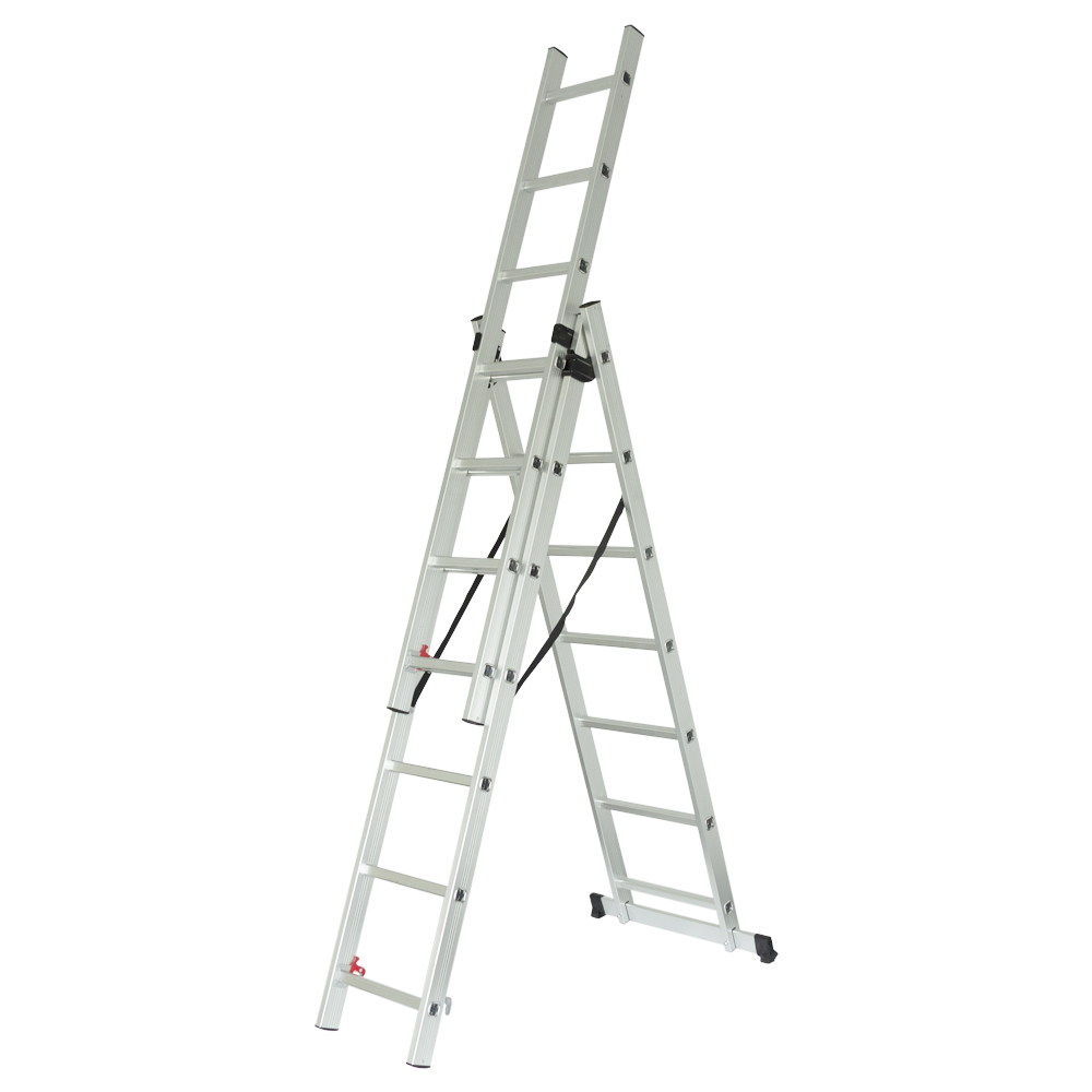 Драбина Sigma розкладна універсальна 3 x 7 сходинок 4.25 м Драбина Sigma розкладна універсальна 3 x 7 сходинок 4.25 м