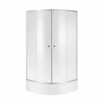 Душова кабіна Lidz Latwa SC80 х 80.SAT.MID.FR напівкругла, скло Frost 4 мм + Душовий піддон Lidz KAPIELKA ST80 х 80 х 26, з панеллю Душова кабіна Lidz Latwa SC80 х 80.SAT.MID.FR напівкругла, скло Frost 4 мм + Душовий піддон Lidz KAPIELKA ST80 х 80 х 26, з панеллю
