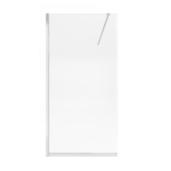 Душова перегородка Qtap Walk-In Standard CRM201.C8 100 х 200 см, скло Clear 8 мм, покриття CalcLess