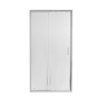Душові двері в нішу Qtap Taurus CRM209-1.C6 90-100 х 200 см, скло Clear 6 мм, покриття CalcLess