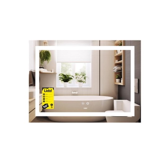 Дзеркало Lidz Kubis (KU1) 700 х 500 з LED-підсвічуванням Touch, з антизапотіванням, димером, рег. яскравості (LD78LF90448485)