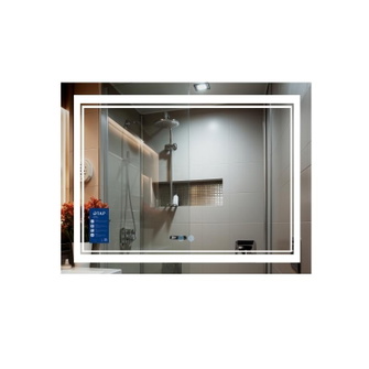 Дзеркало Qtap Cardinal 1000 х 700 з LED-підсвічуванням Touch, з антизапотіванням, димером, рег. темп. кольору (3000-6500K) (QT0478C10070)