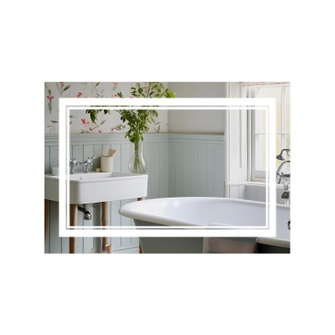 Дзеркало Qtap Cardinal (CA1) 800 х 600 з LED-підсвічуванням Touch, з антизапотіванням, димером, рег. темп. кольору (3000-6500K) (QT0478C8060)