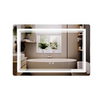 Дзеркало Qtap Cardinal (CA2) 800 х 600 з LED-підсвічуванням Touch, з антизапотіванням, димером, рег. темп. кольору (3000-6500K) (QT0478C806048457)