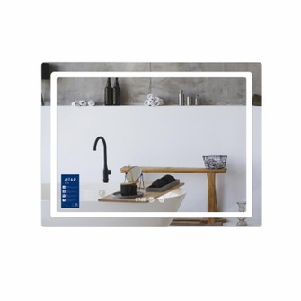 Дзеркало Qtap Mideya (MI2) 800 х 600 з годинником, з LED-підсвічуванням Touch, з антизапотіванням, димером, рег. яскравості (QTMID80060049265)
