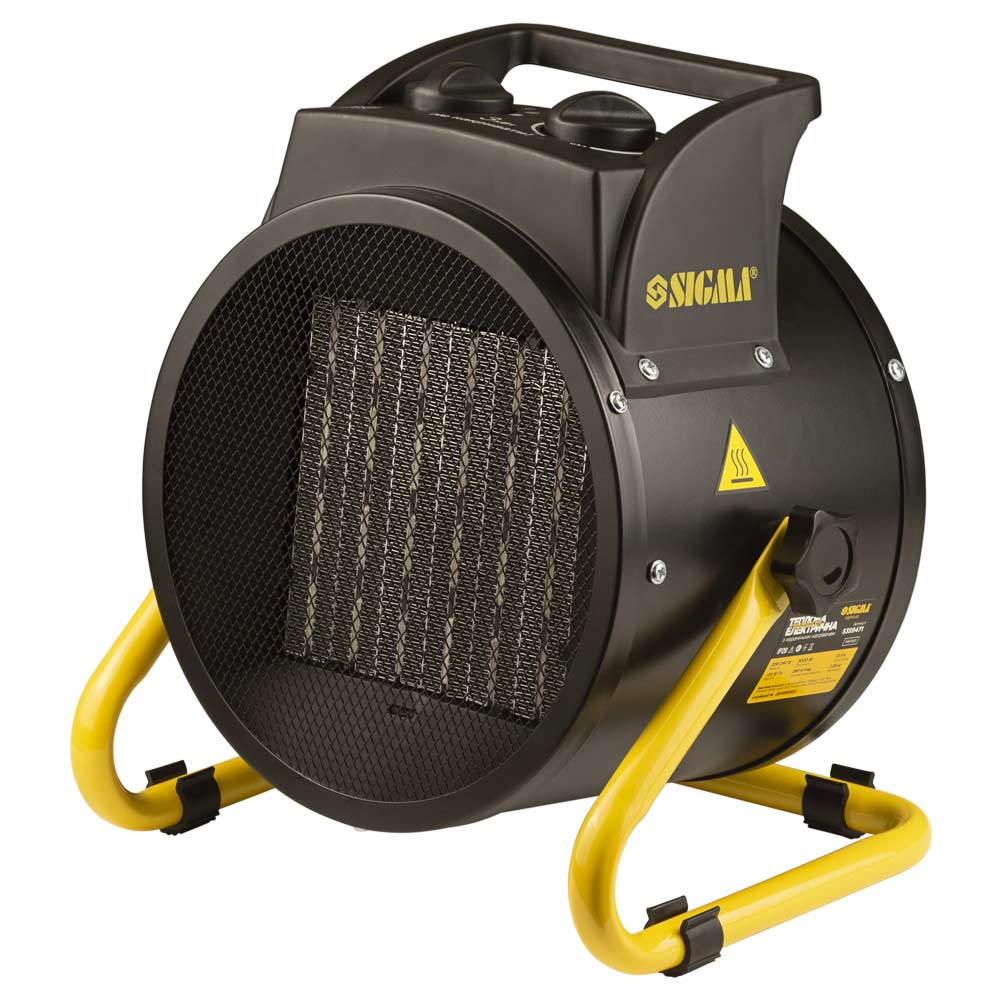 Электрическая тепловая пушка Sigma с керамическим нагревателем 3.0кВт (металл)