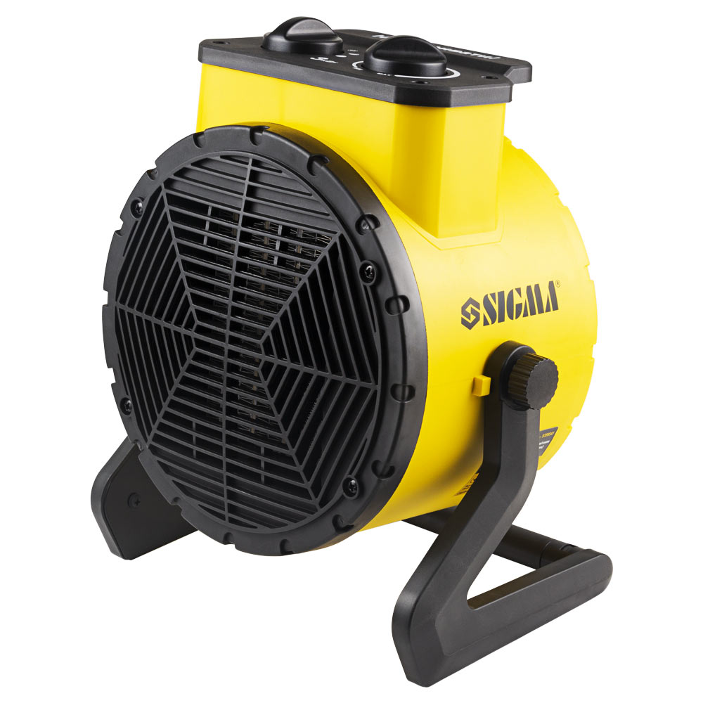 Электрическая тепловая пушка Sigma с керамическим нагревателем 3.0кВт (ударопрочный пластик)