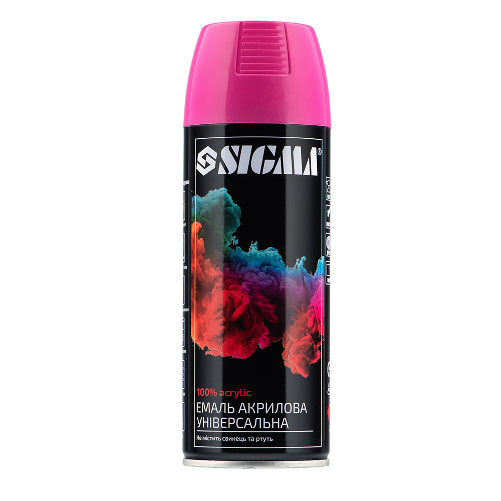Емаль аерозольна Sigma акрилова 400 мл RAL 4003 рожевий глянець