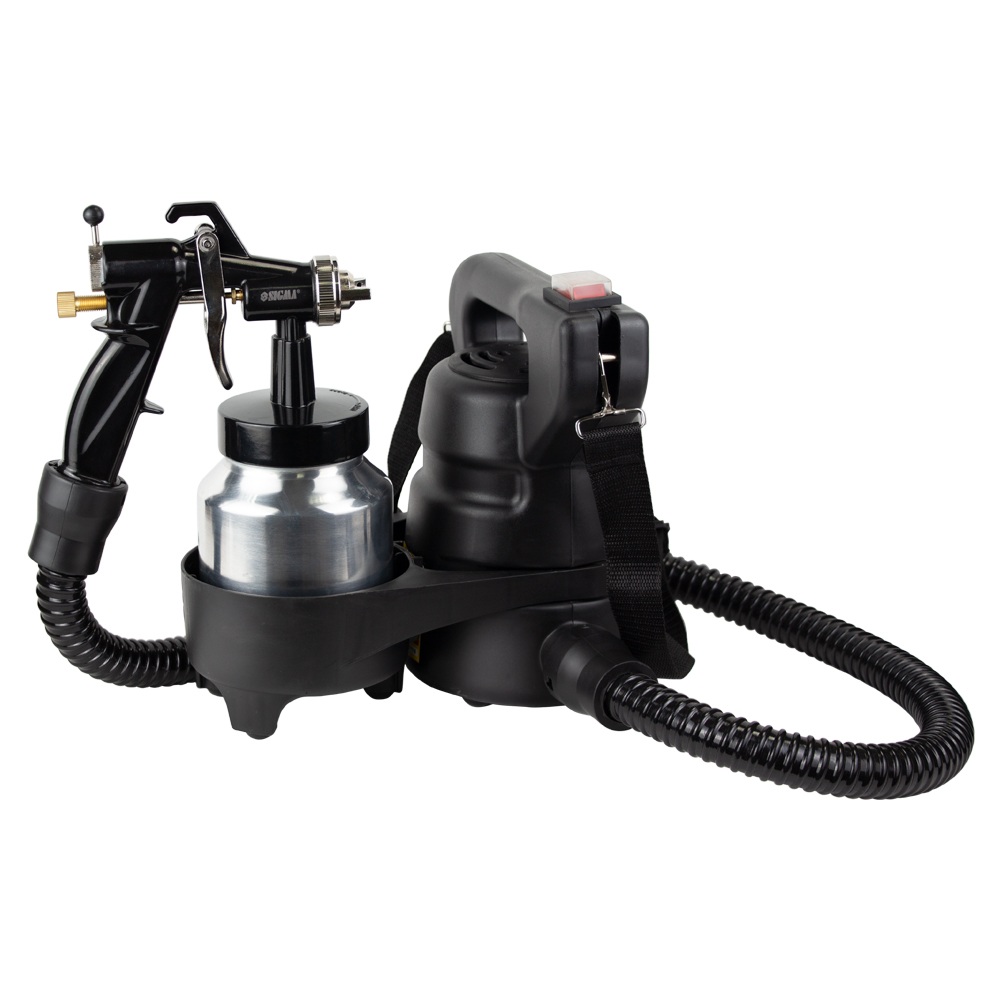 Фарборозпилювач Sigma електричний HVLP 450Вт Ø1.4/1.8 мм 230-290мл/хв н/б 1000 мл