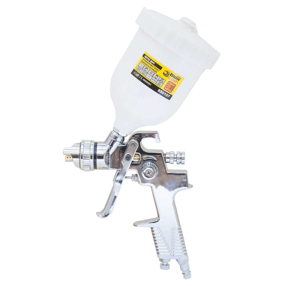 Фарборозпилювач Sigma HVLP Ø1.4 мм 140-280л/хв 3бар в/б (пласт) хром