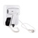 Фен із тримачем Qtap Pohodli 1200 Вт White (Pobut) (QTF1200RNP)
