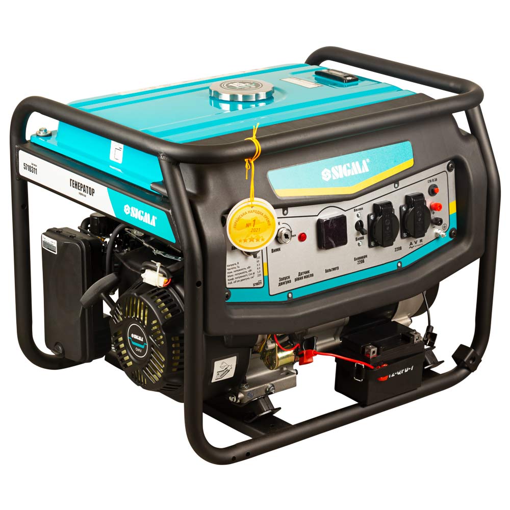 Генератор бензиновий Sigma 220В 3.5/4.0кВт 4-х тактний з виводом під АВР