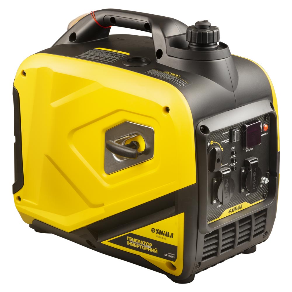 Генератор інверторний бензиновий Sigma 220В 3.2/3.4кВт 50дБ 4-х тактний ручний запуск