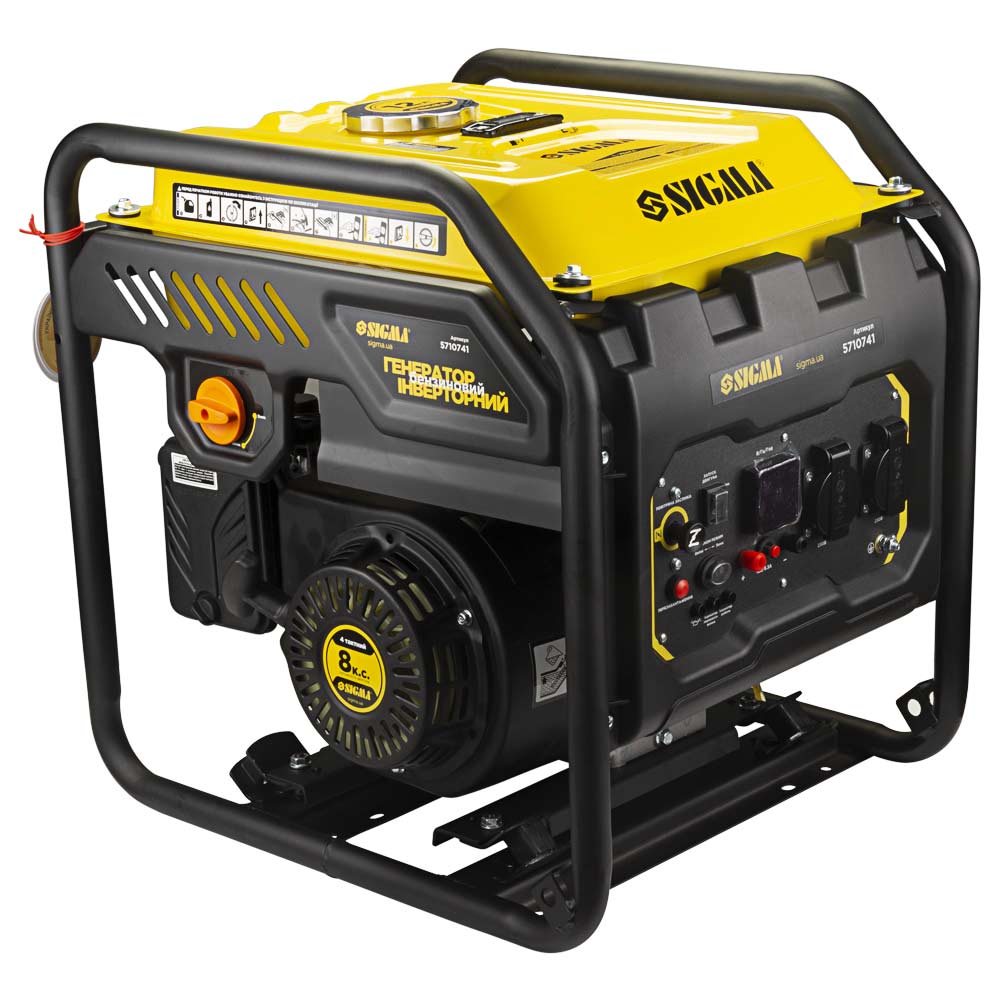 Генератор інверторний бензиновий Sigma 220В 4.0/4.5кВт 12л 4-х тактний ручний запуск
