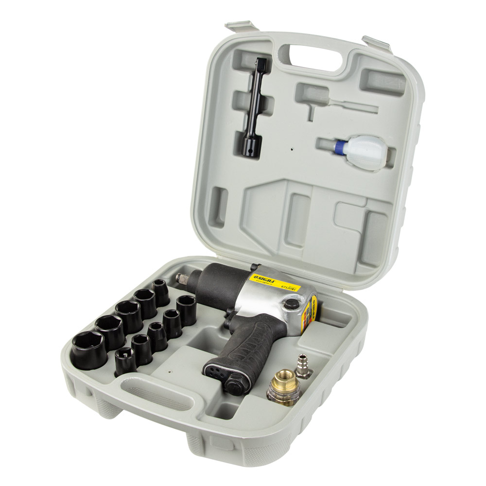 Гайковерт Sigma 1/2" пневматичний з набором насадок