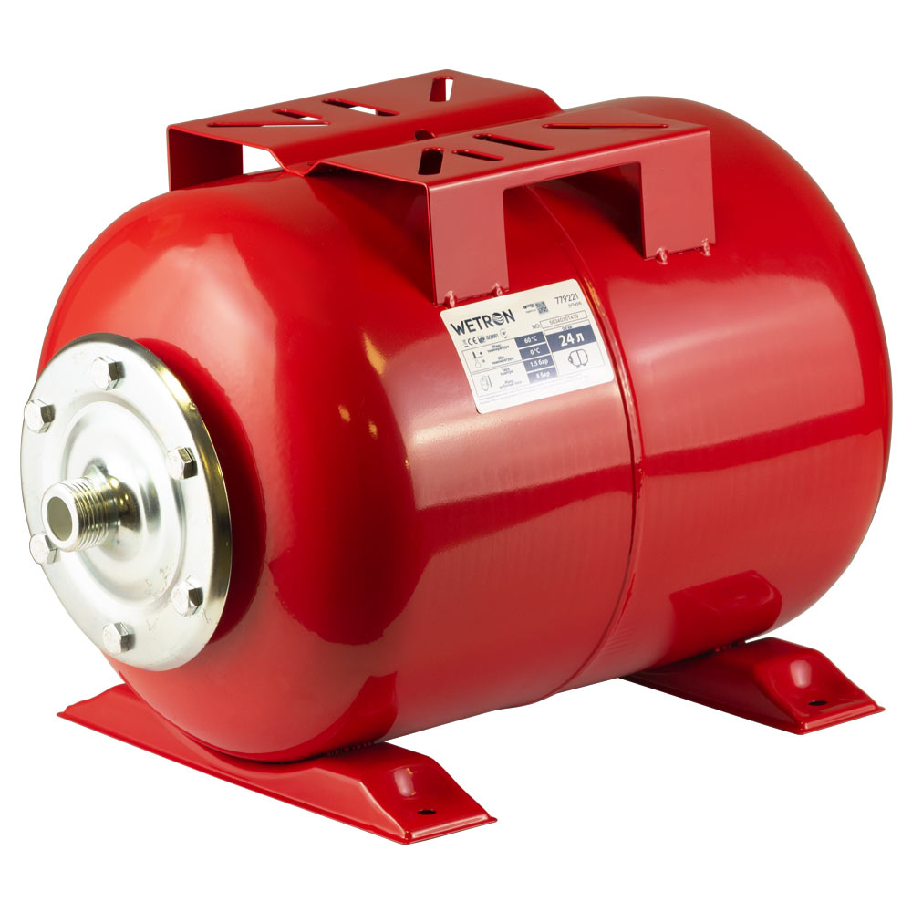 Гідроакумулятор Wetron горизонтальний 24 л HTw24