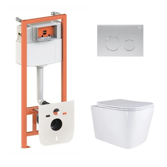 Готовое решение Qtap для ванной комнаты: подвесной унитаз Tern Ultra Quiet 525 x 345 x 360 + комплект инсталляции Nest 4 в 1 (круглая клавиша Satin) Готовое решение Qtap для ванной комнаты: подвесной унитаз Tern Ultra Quiet 525 x 345 x 360 + комплект инсталляции Nest 4 в 1 (круглая клавиша Satin)