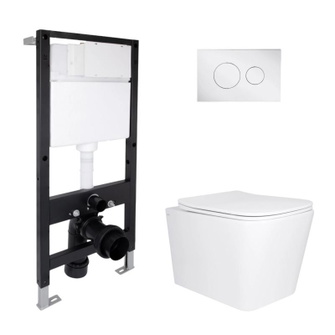 Готовое решение Qtap для ванной комнаты: подвесной унитаз Tern Ultra Quiet 525 x 345 x 360 + комплект инсталляции Standard (круглая кнопка Chrome) Готовое решение Qtap для ванной комнаты: подвесной унитаз Tern Ultra Quiet 525 x 345 x 360 + комплект инсталляции Standard (круглая кнопка Chrome)
