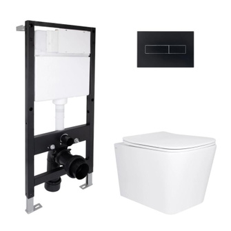 Готовое решение Qtap для ванной комнаты: подвесной унитаз Tern Ultra Quiet 525 x 345 x 360 + комплект инсталляции Standard (линейная кнопка Black) Готовое решение Qtap для ванной комнаты: подвесной унитаз Tern Ultra Quiet 525 x 345 x 360 + комплект инсталляции Standard (линейная кнопка Black)