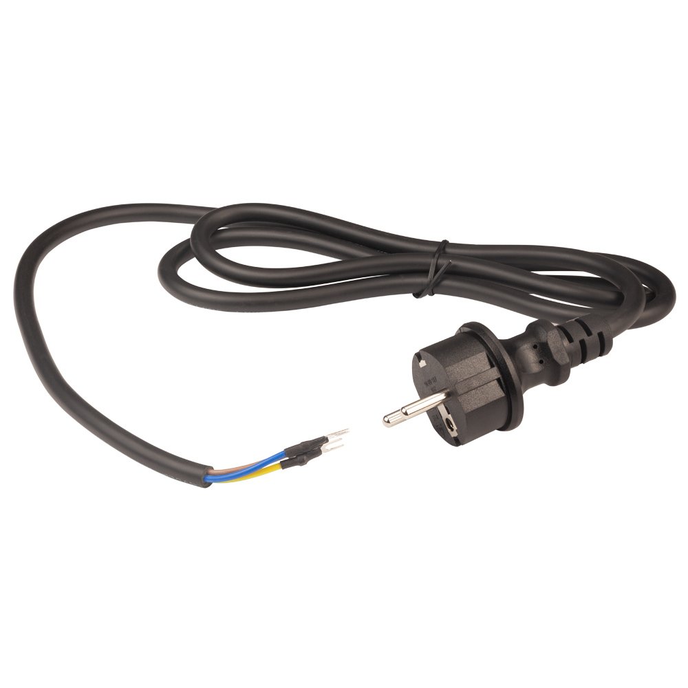 Кабель Wetron електричний PVC круглий (3 x 1 мм²) 1.5 м з вилкою