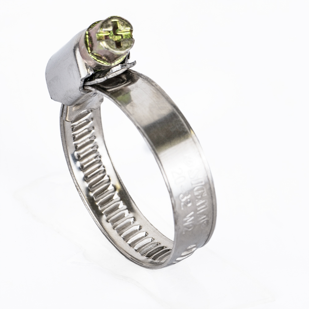 Хомут черв'ячний Sigma нержавіючий 9 мм D20-32 мм 25 шт