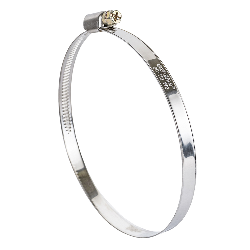 Хомут черв'ячний Sigma нержавіючий 9 мм D90-110 мм 10 шт