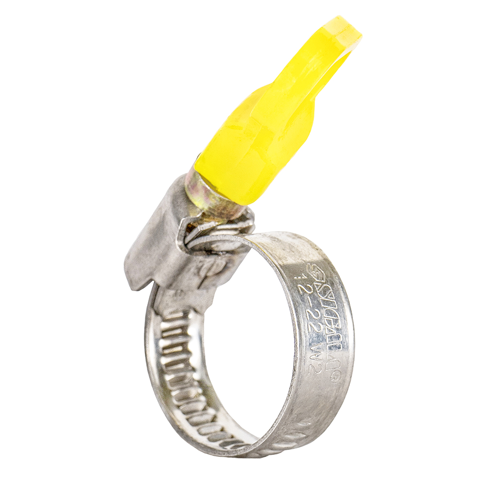 Хомут черв'ячний Sigma нержавіючий з метеликом 9 мм D12-22 мм 25 шт