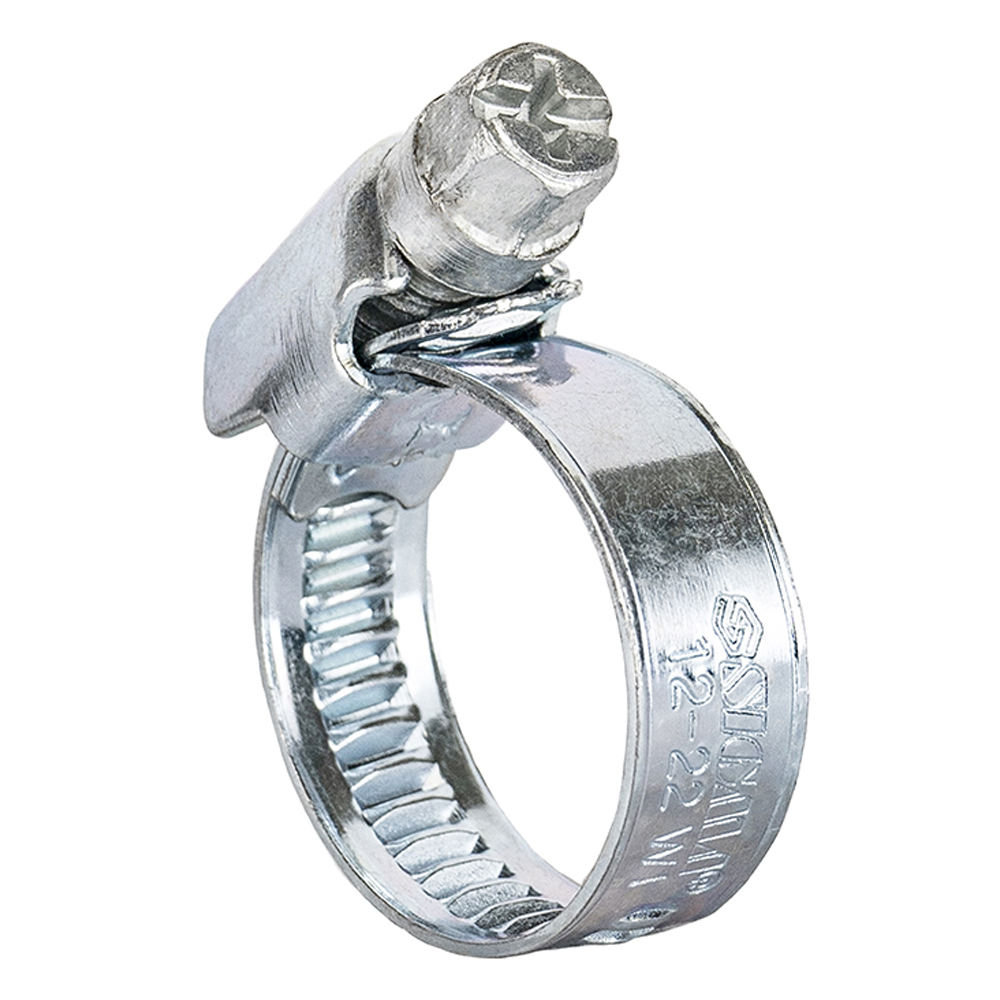 Хомут черв'ячний Sigma оцинкований 9 мм D12-22 мм 25 шт Хомут черв'ячний Sigma оцинкований 9 мм D12-22 мм 25 шт