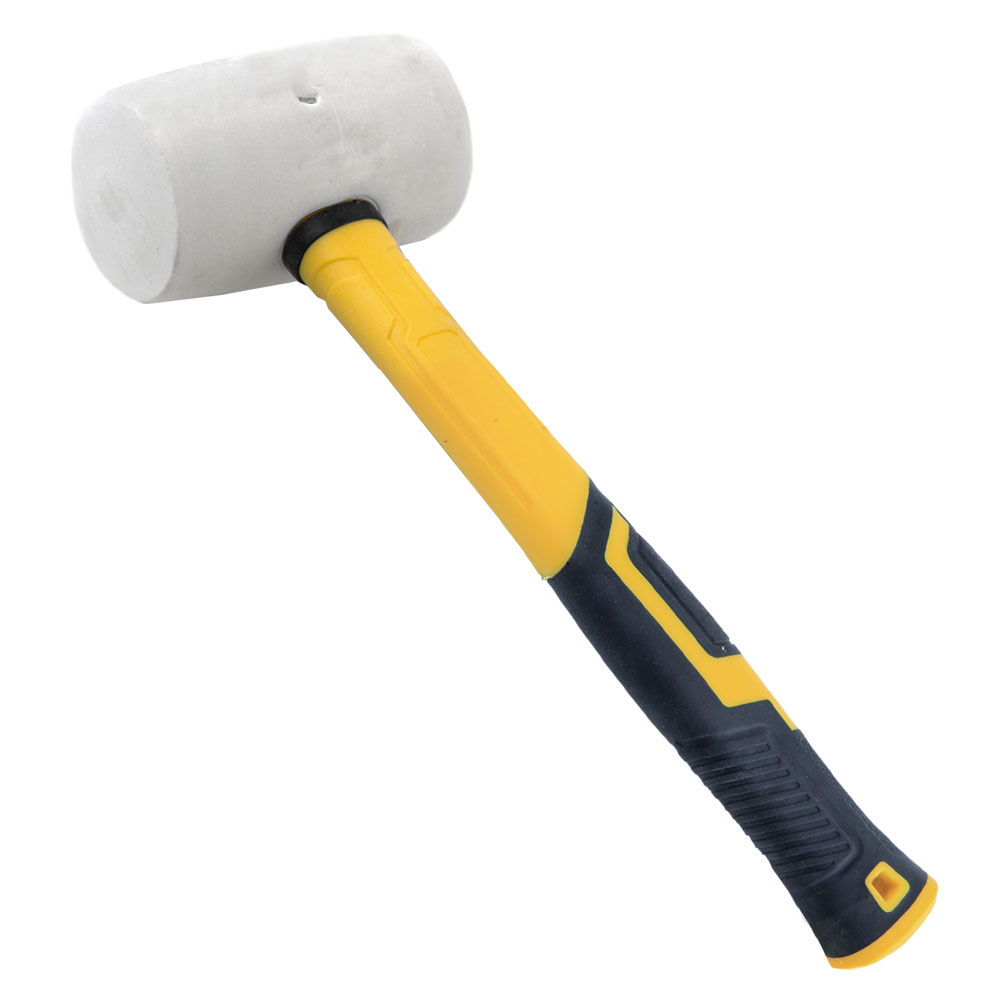 Киянка Sigma гумова біла 680 г фібергласова рукоятка