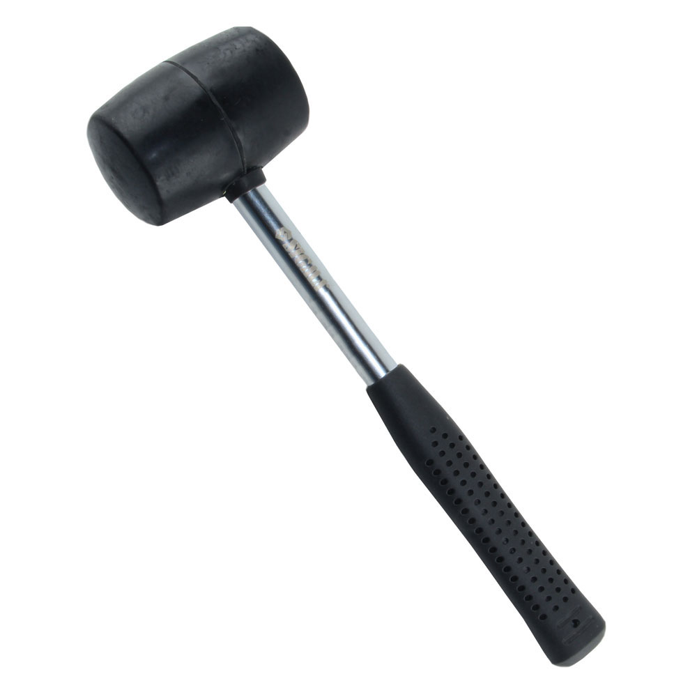 Киянка Sigma гумова чорна 340 г металева обгумована рукоятка