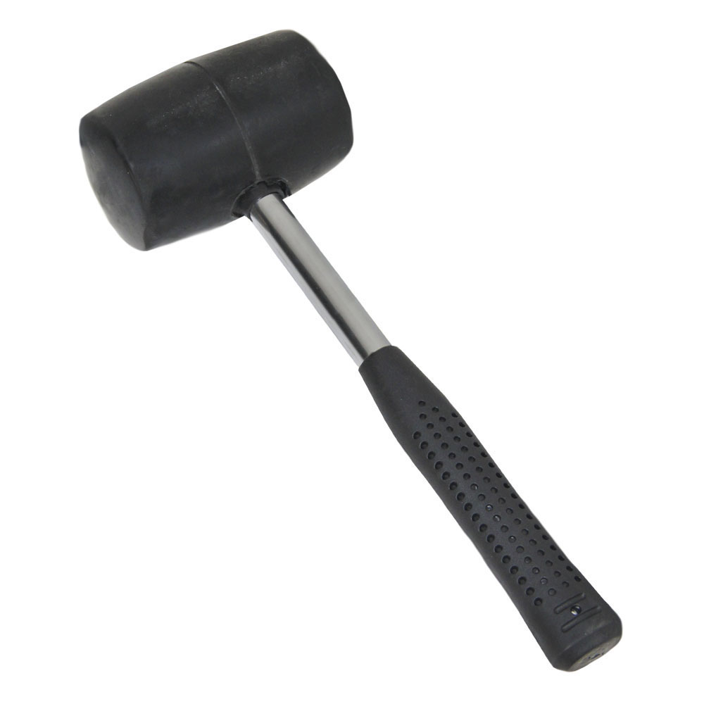 Киянка Sigma гумова чорна 680 г металева обгумована рукоятка