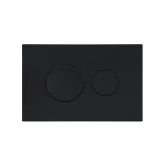 Клавіша змиву Qtap Standard 152 × 236 × 28 мм, Matt Black, кругла (QTSTD164BLM49470)