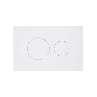 Клавіша змиву Qtap Standard 152 × 236 × 28 мм, White, кругла (QTSTD164W49468)
