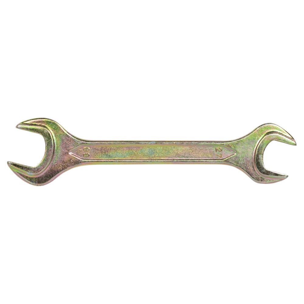 Ключ ріжковий Sigma 27 х 30 мм жовтий цинк