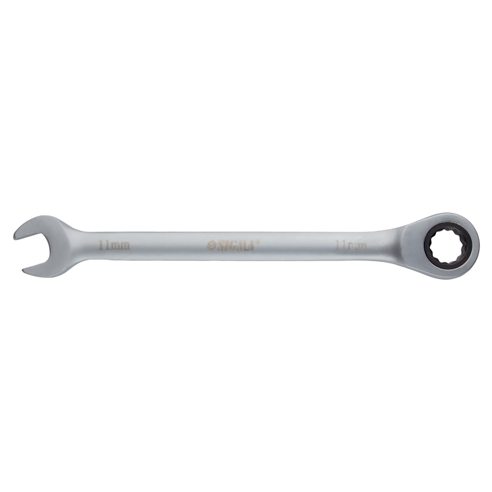 Ключ ріжково-накидний Sigma CrV з тріскачкою 11 мм