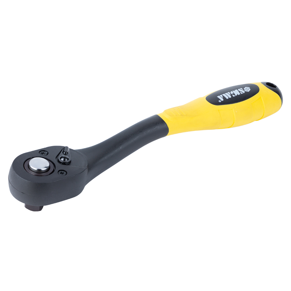 Ключ-тріскачка Sigma CrV вигнута з поліпропіленової ручкою 1/2" 250 мм 72T