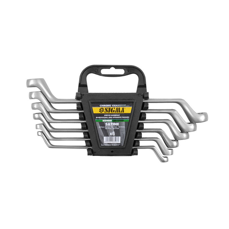 Ключі накидні Sigma CrV satine 6 шт 6-17 мм